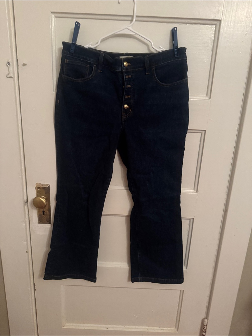 Madewell Dark Blue Bootcut Women's Jeans - Button Fly